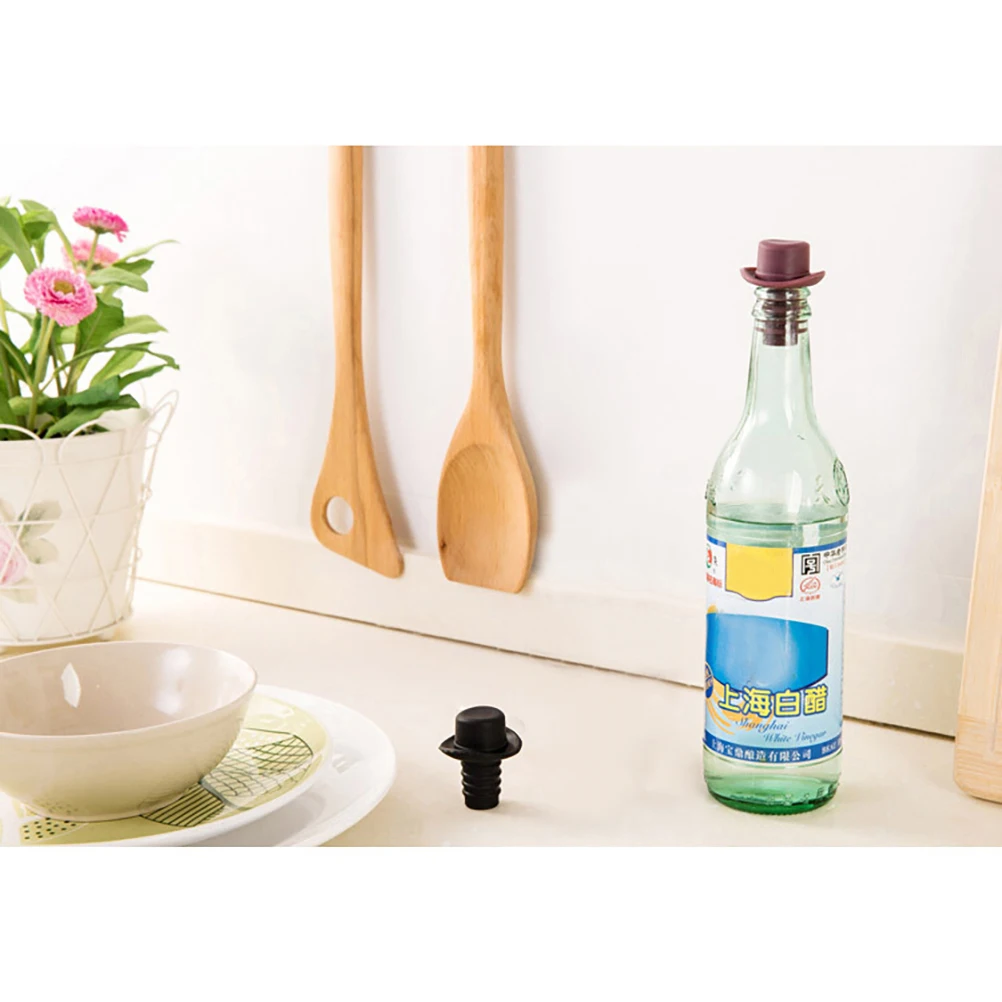 

6Pcs Silicone Wine Stoppers Air Tight Bottle Seals for Wine Tasting Reusable Easy Clean Stopper Set for Soda Oil Vinegar