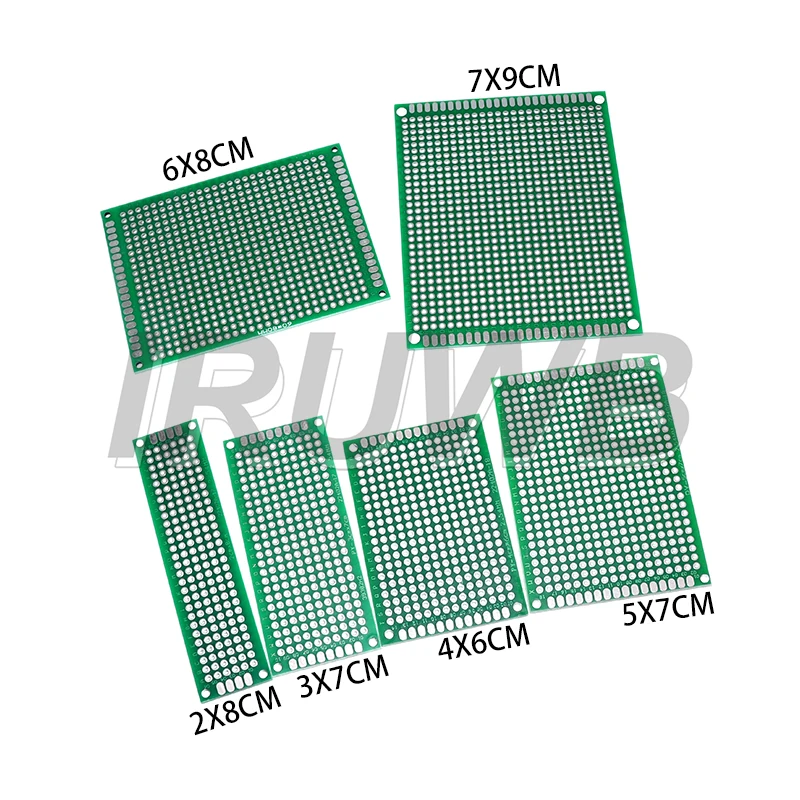 32 Stücke 6 Größen Universal Gedruckt Schaltung Protoboard Für DIY Löten Projekt Doppelseitige PCB Board Prototyp Kit