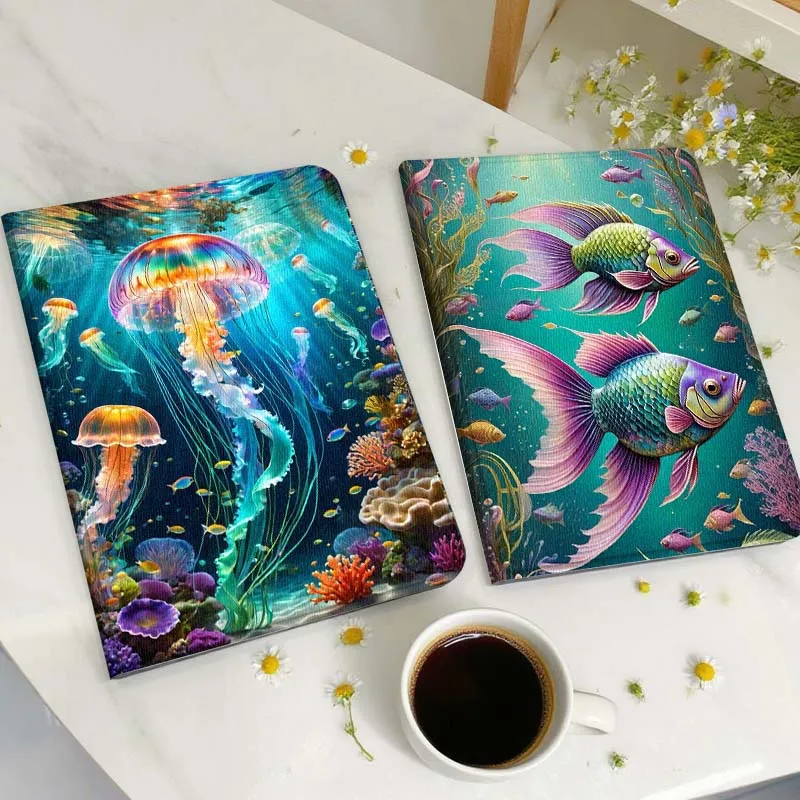 

Underwater Jellyfish Scene Tablet Case For Samsung Galaxy Tab A A7 A8 A9 A11 S6 S11 Lite Plus 10.1 10.4 10.5 Inch 2022 2025