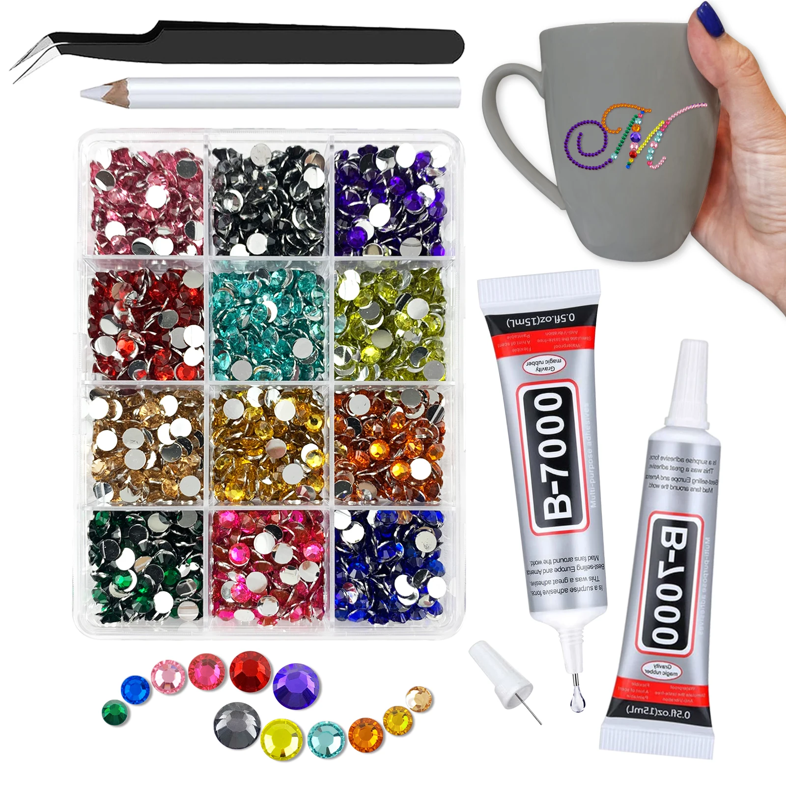 

Набор стразы из смолы с плоской задней стороной для рукоделия