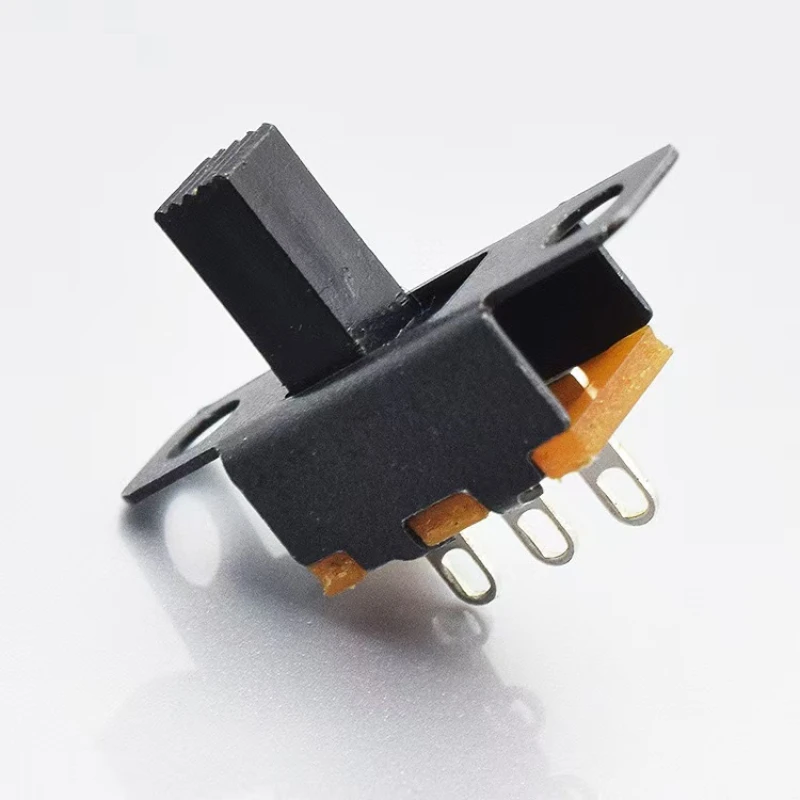 20pcs 50V 0.5 A Mini Size Black SPDT Slide Switch for DIY Power Electronic Projects SS12F15  on-off Toggle Switch Handle 6mm