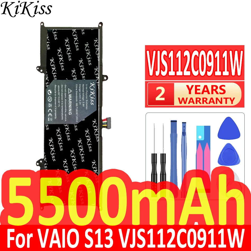 

5500mAh KiKiss Powerful Battery For Sony VAIO S13 VJS112C0911W VJS132C0711B VJS131C0211S VJS112C0111B