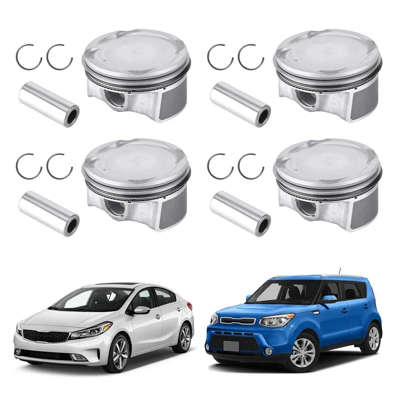 

Поршень двигателя 23041-2E000, поршневой штифт для Hyundai Elantra Kia Soul 1,8 2.0L, поршневые кольца двигателя, запасные части для автомобиля