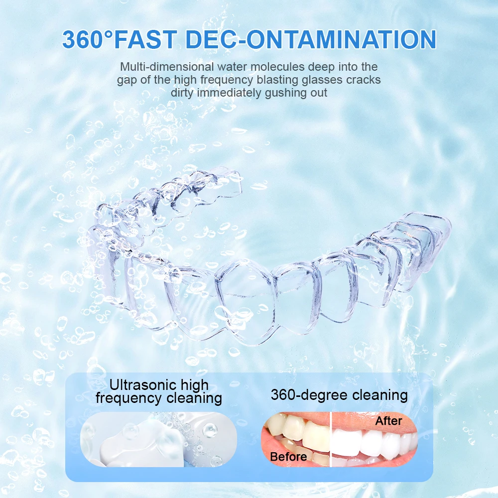 Dental Convenient Ultrasonic Cleaner Multifunctional Braces Denture Cleaning And Fixing Device Jewelry Denture Cleaning Machine