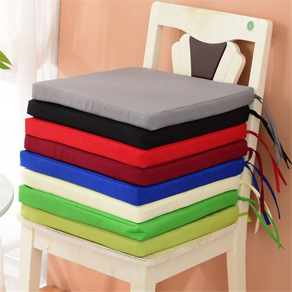 40x40cm Sponge Chair Pad Outdoor Bandage Seat Mat Waterproof Chair Cushion Seat Pads Removable Cover