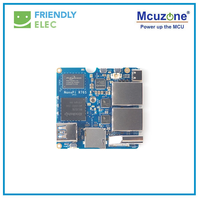NanoPi R76S, 3GB/4GB RAM +0/64GB eMMC,M.2 SDIO WiFi,RK3576,CNC case, Debian, Ubuntu OS