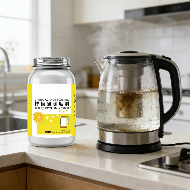 500g Household Electric Kettle Cleaner Lemon Scent Citric Acid Descaling Agent Quick Cleaning Tea Scale Remover For TeacupKettle