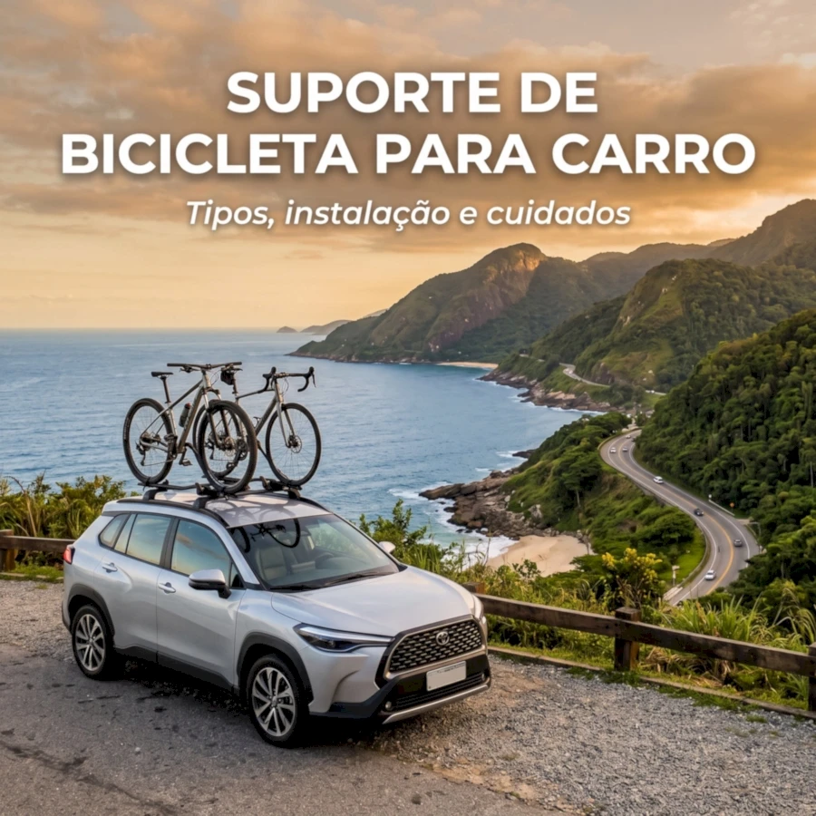 Suporte de bicicleta para carro: tipos, instalação e cuidados