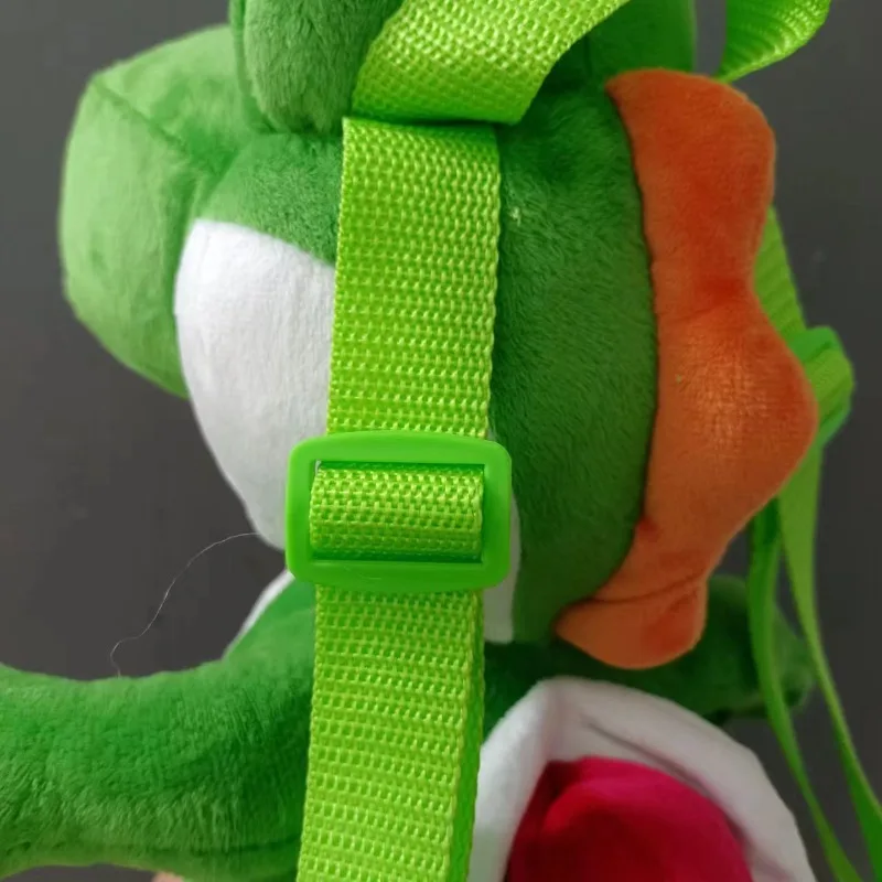 Mochila escolar de piel de Super Mario Bros Yoshi para mujer, de gran capacidad bolso de hombro, muñeco Kawaii de Anime, regalos