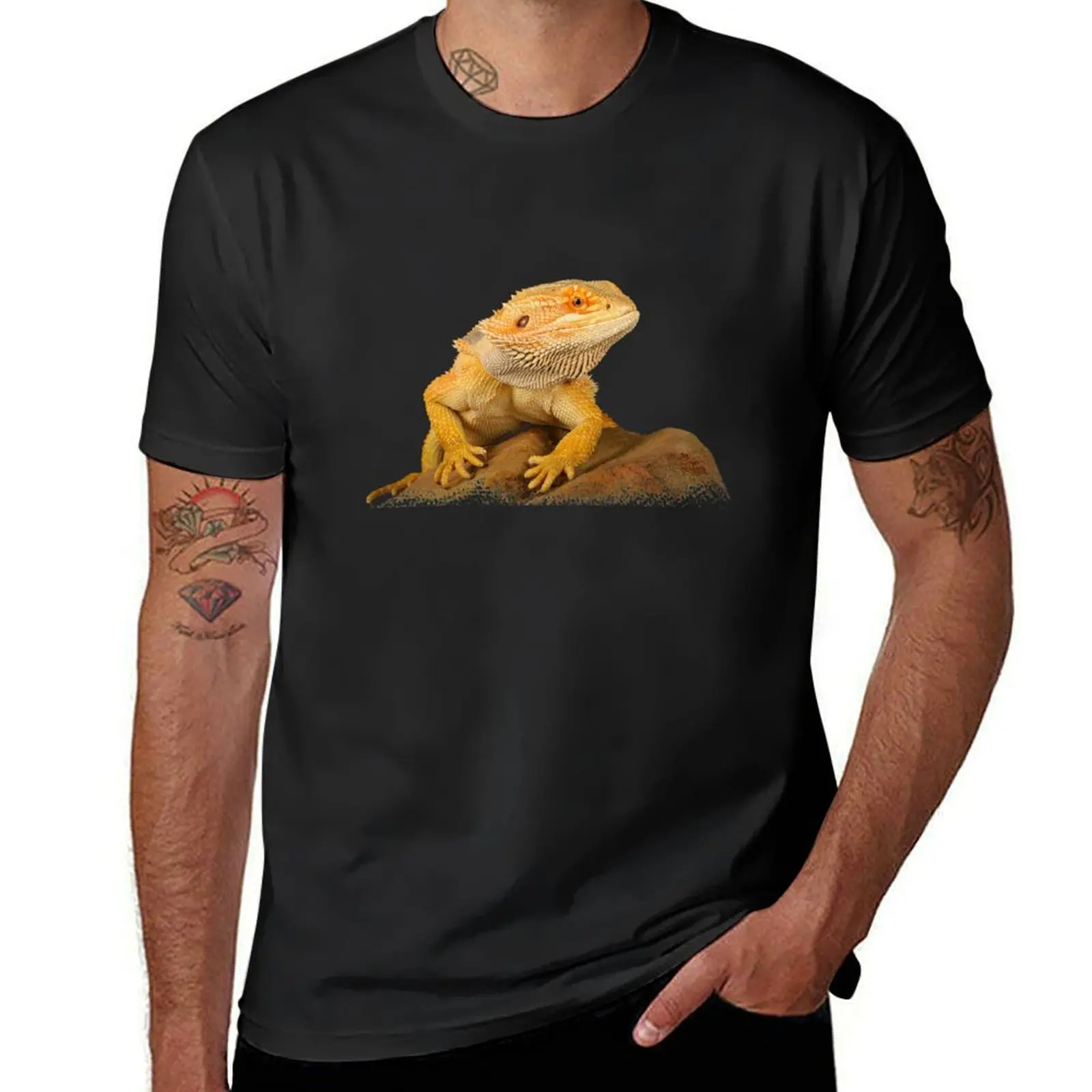 Bearded Dragon Lizard T-Shirt customizeds vintage clothes plain t shirts men