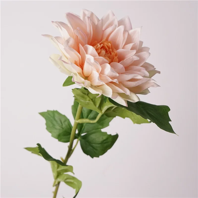 5 Stück hochwertige feuchtigkeitsspendende Dahlien, künstliche Blumen mit echter Haptik, Heimdekoration, Dahlie, Hochzeitsblumenarrangement, Partydekoration. – Detail 4