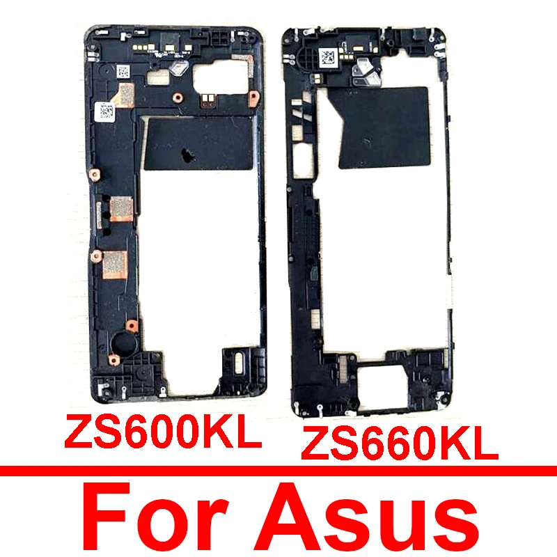 

Middle Frame Housing With NFC For Asus Rog Phone ZS600KL Rear Bezel Plate Chassis Housing With NFC For Asus ROG Phone 2 ZS660KL