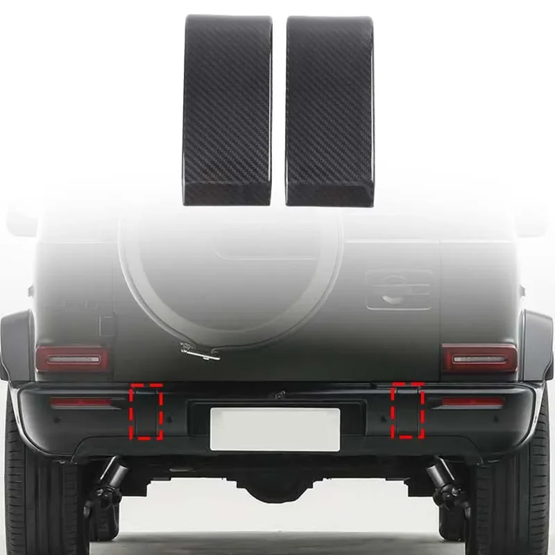 

Real Carbon Fiber For Mercedes-Benz G-Class W465 2025+ Car Rear Bumper Decorative Board Sticker Car Protection Accessories 2Pcs