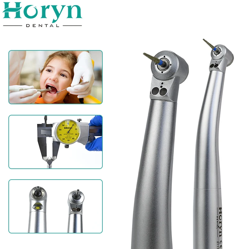 Open Core High Speed den tal Mini Head 2 Led Handpiece For Children