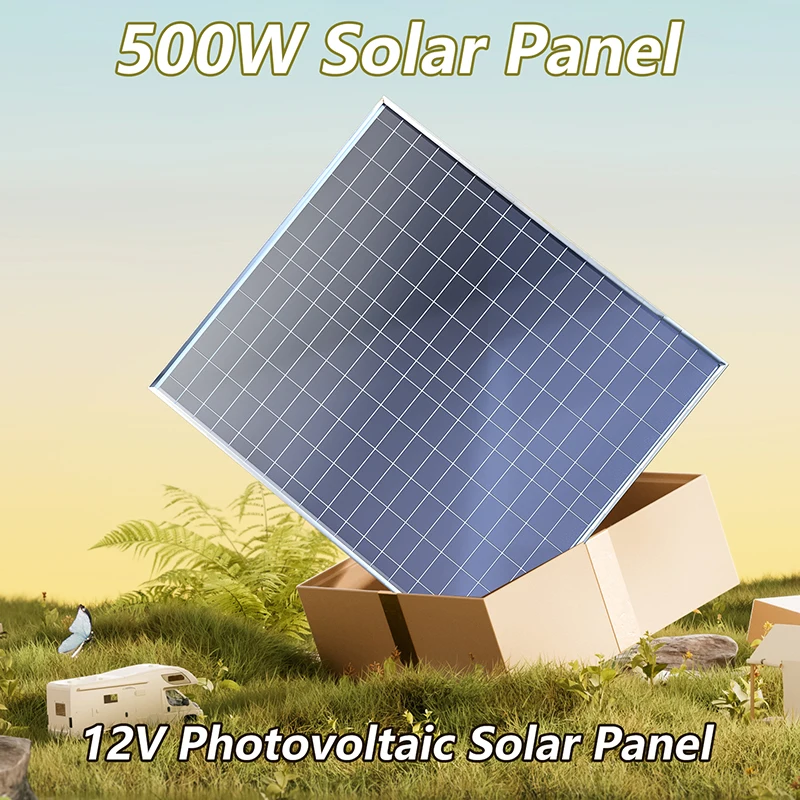 

500W Solar Panel Photovoltaic System 12V/18V Household with Controller Camping Room Vehicle and Ship High-Efficiency Solar Cells