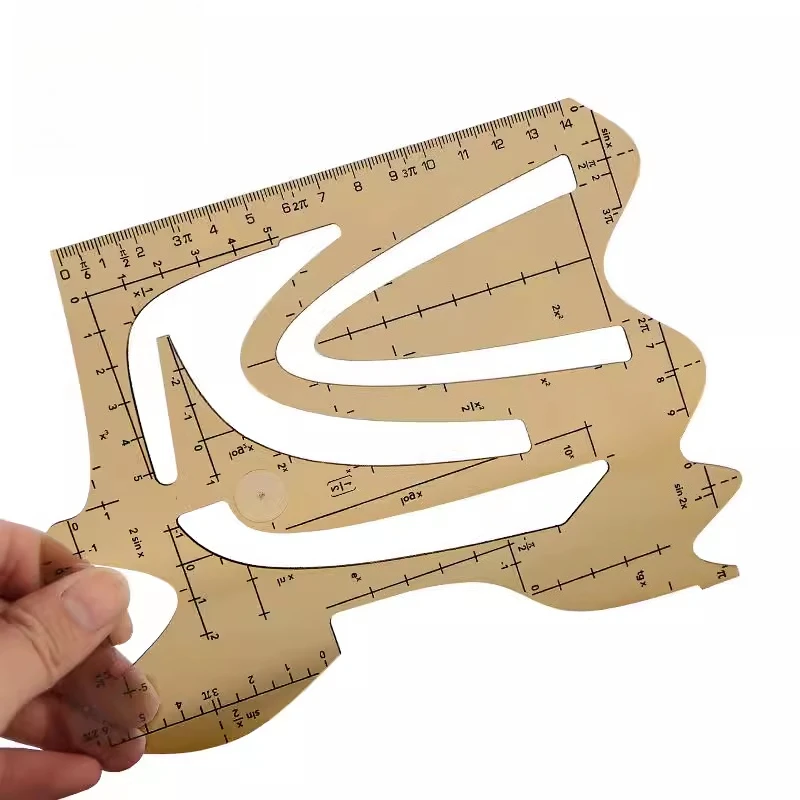 Czech Imported Math Function Template Ruler Multifunctional Drawing Tool for Design Engineering Students