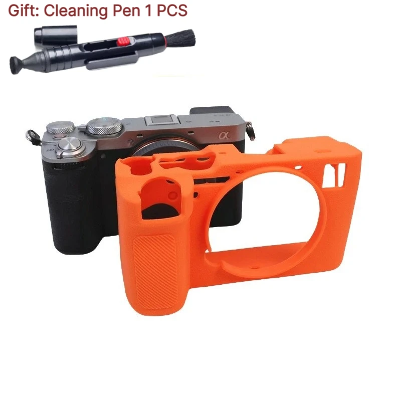 For Sony Alpha 7C2 Protective cover Storage Bag Camera soft case bag ILCE-7c2 body Soft rubber case +1 PCS Free Cleaning Pen