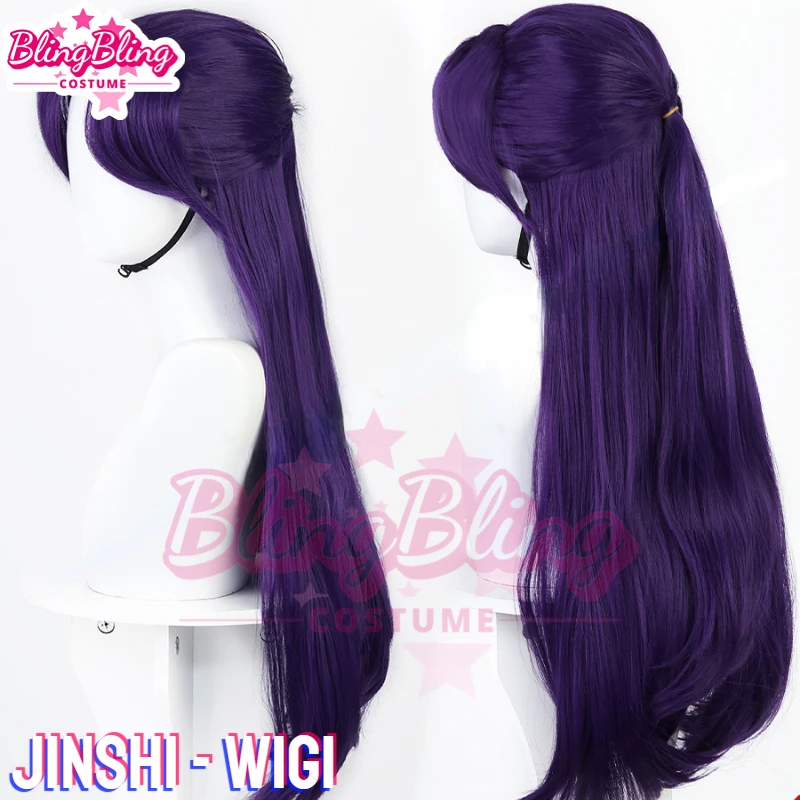 Jinshi Cosplay Wig Anime The Apothecary Diaries Jinshi Wig 80cm Long Purple Cosplay Wig Halloween Prop Wig