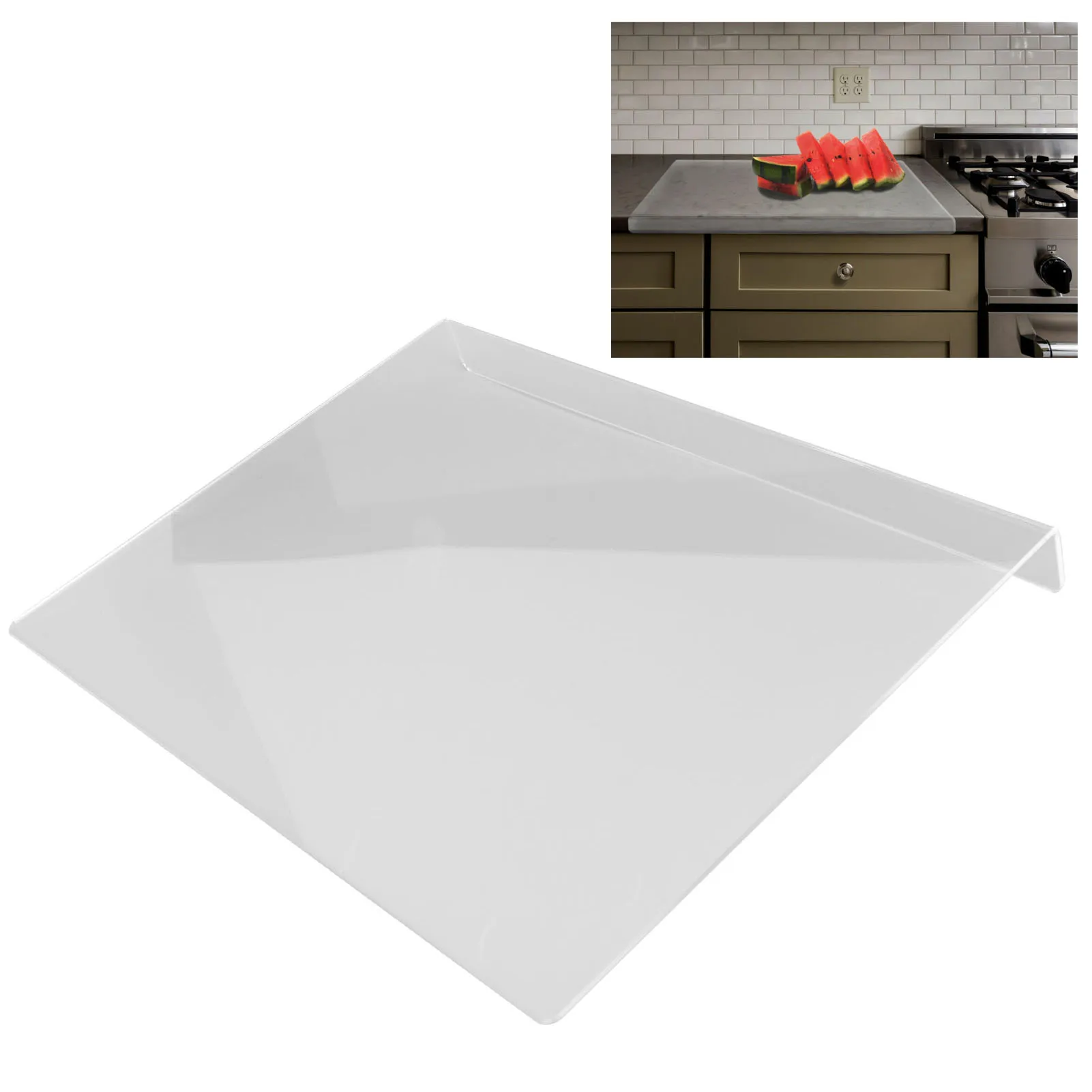 

Cooking Chopping Board Acrylic Clear Anti Slip Spacious Size Abrasion Resistant Cutting Boards For Kitchen