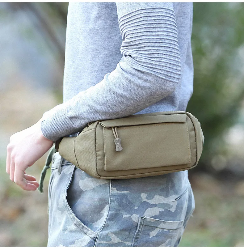 

Men's Tactical Waist Bag Waterproof Large Capacity Chest Bag Oxford Cloth Outdoor Sports Phone Bags Fashion Crossbody Hip Bag