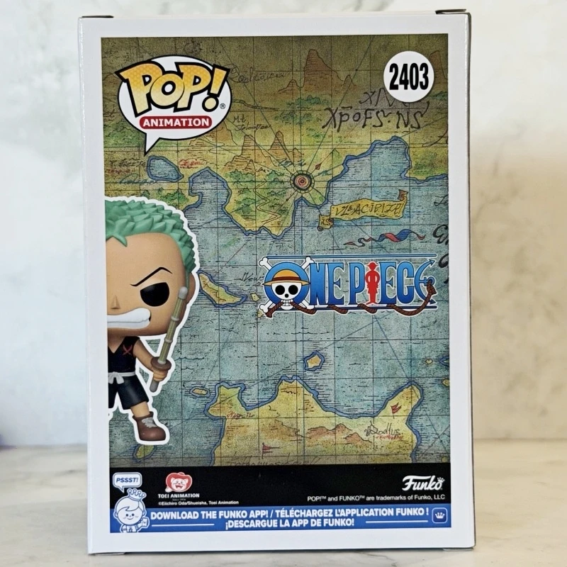 Funko Pop! Original Animation One Piece Roronoa Zoro #2403 Vinyl Figure - Anime Collectible Model Desktop Ornament Gift for Fans - view 2