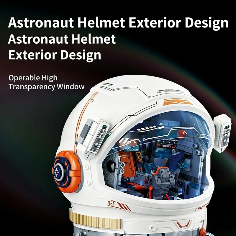 

Конструктор-модель космической капсулы и шлема астронавта Wekki: развивающая игрушка, креативный подарок для мальчиков и девочек