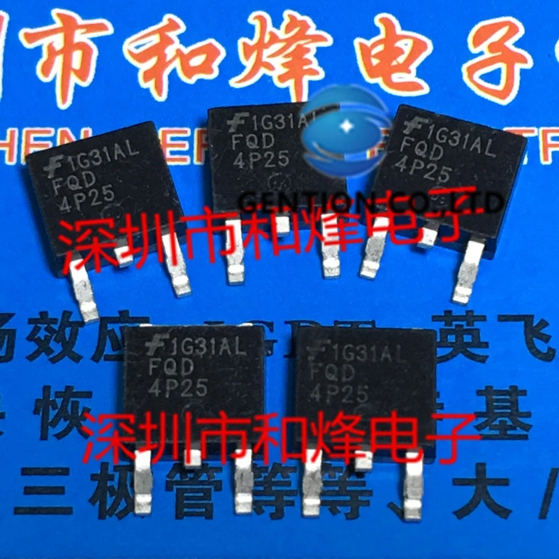 

10PCS FQD4P25 TO-252 -250V -3.1A in stock 100% new and original