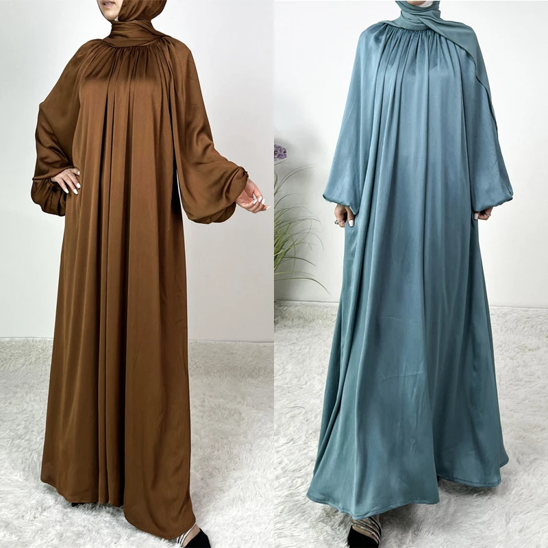 

Women Eid Muslim Abaya Lantern Sleeve Gorgeous Party Dress Dubai Long Robe Abayas Kaftan Turkey Islamic Musulmane Femme Vestidos