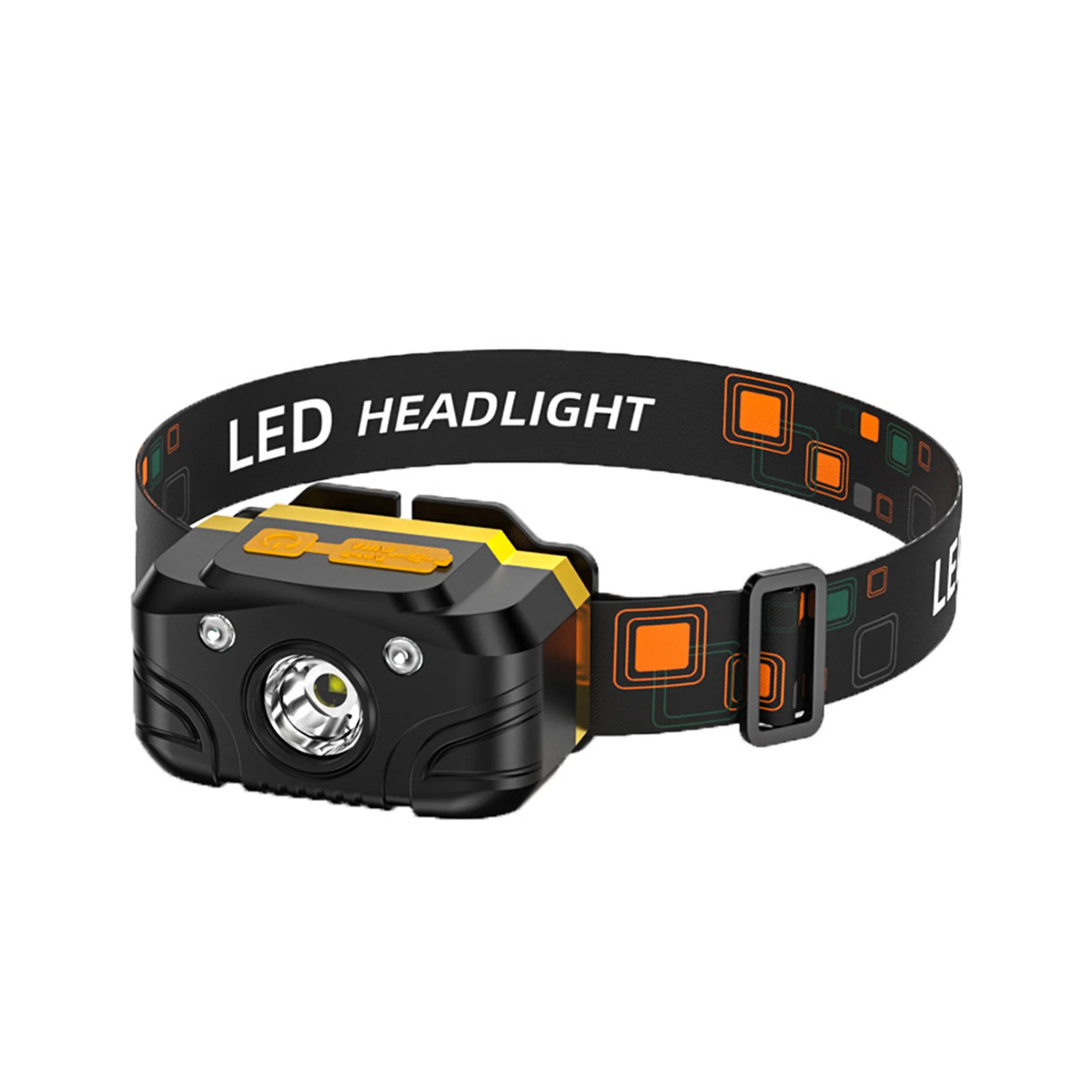 Powerful Led Headlamp Flashlight Waterproof High Lumen  Power USB Rechargeable Headlamp  Motion Sensor IPX4 Waterproof