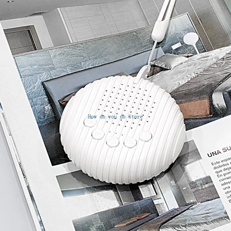 19QF White Noise Machine mit 10 natürlichen Klängen zeitgesteuertes Abschalten Babypflege Schlafhilfetherapie -Gerät,