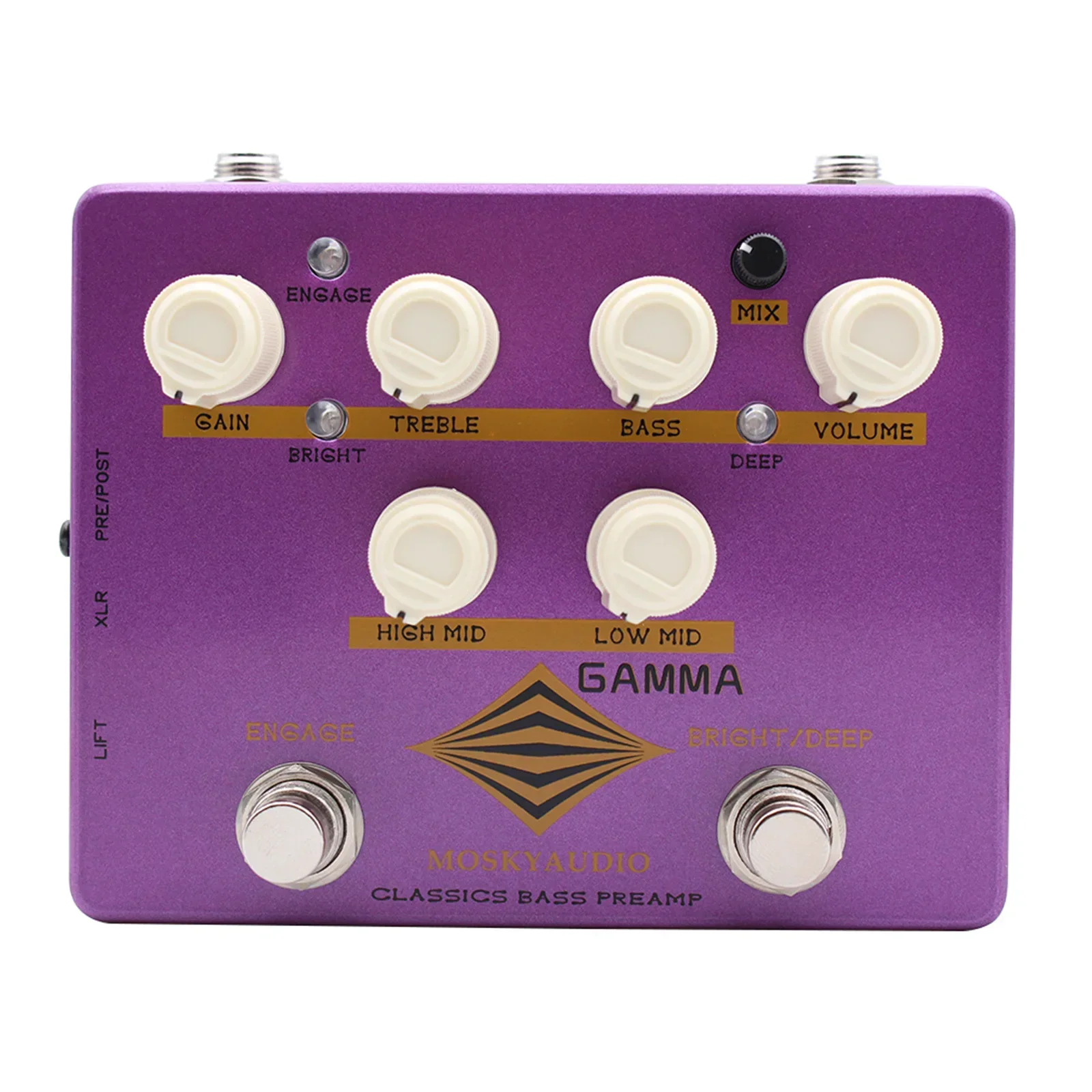 

Pro Output Mosky Beta Ultra Bass Preamp Двойные схемы искажений, Eq и True Bypass — подключение любой установки, бесшовно