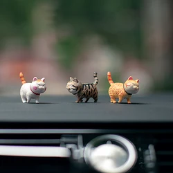 車のインテリア装飾,キット,かわいい子猫の置物,車のダッシュボードの装飾