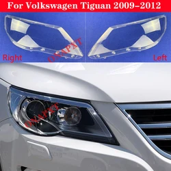 Auto Car For Volkswagen VW Tiguan 2009-2012 Front Headlight Glass Headlamp Transparent Lampshade Lamp Shell Lens Cover