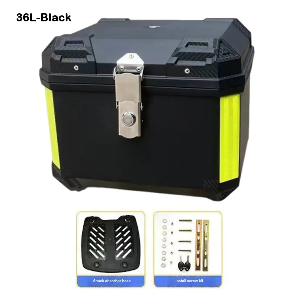 

Universal Fit 36L Motorcycle Trunk 47L Big Size Motorcycle Tail Bag Rear Mount Waterproof Bike Accessories Daily Commute