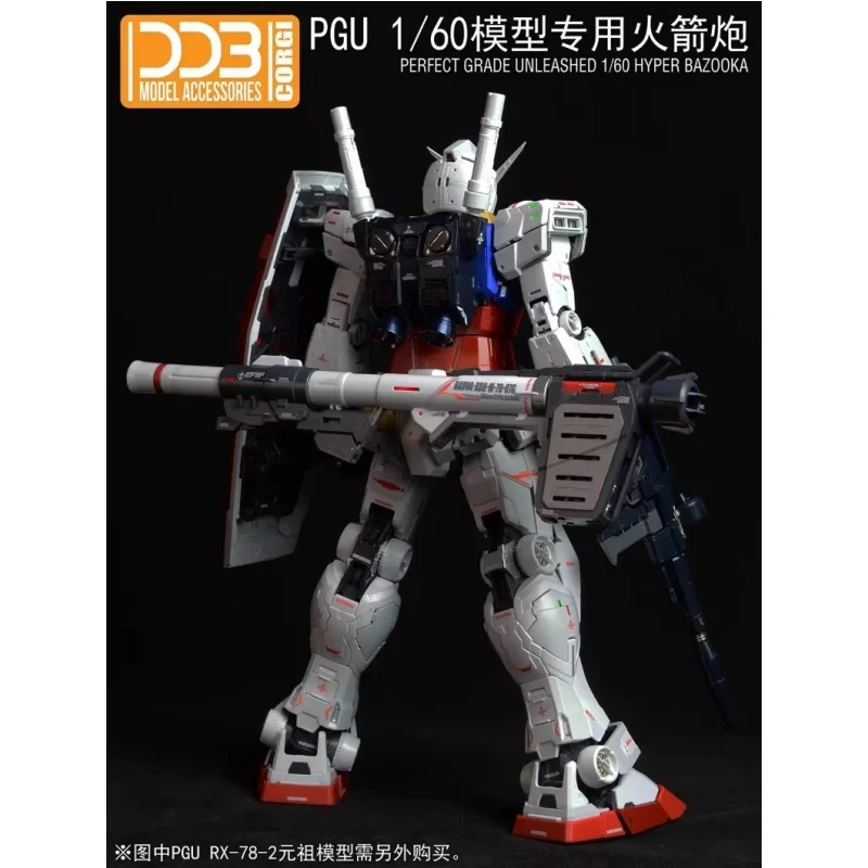 DDB Anime PGU RX-78-2 1/60 YUANZU G3 Rocket Launcher Assembly Plastic Model Kit Action Toys Figures Gift