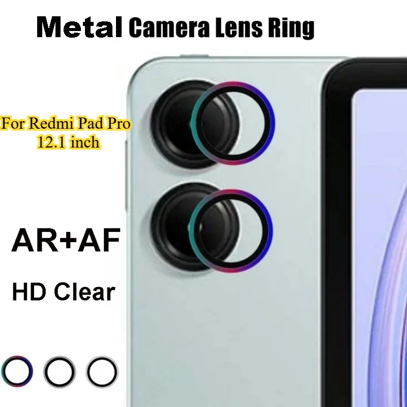 

Для Redmi PadPro 5G Ultra HD металлическое кольцо из закаленного стекла Задняя крышка объектива камеры Защитная крышка объектива для Redmi Pad Pro 12.1 против царапин