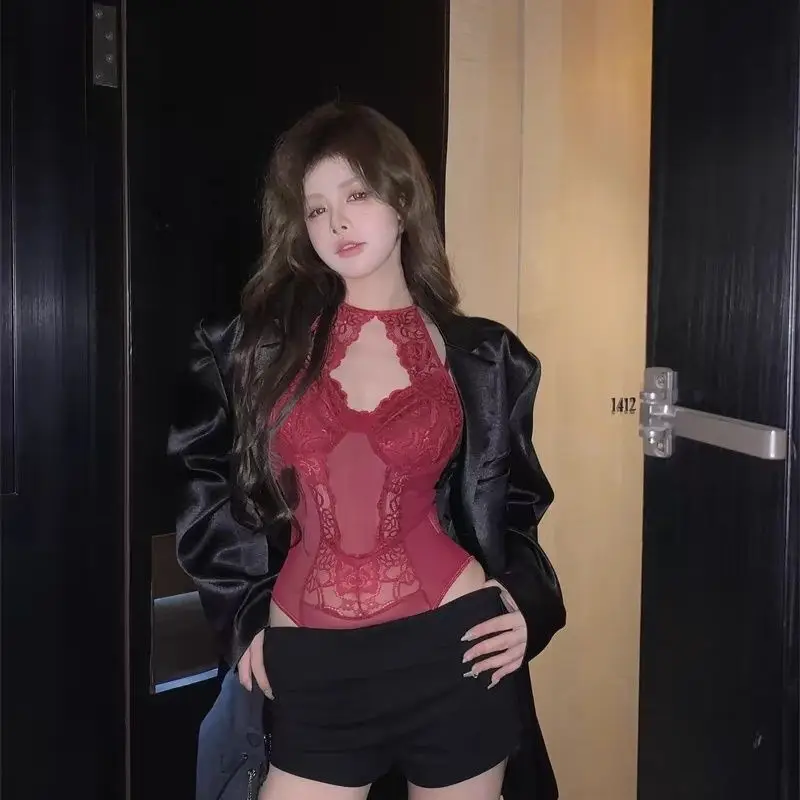 Body's Dames Dames Geplooid Ruches Gedrapeerde plooien Verzameld Ruches Gelaagd Crop Mouwloos Ruglooze Trendy Stijlvol Chic Schattig OL