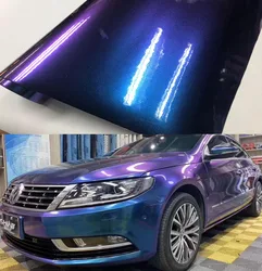 152*300cm/lot Chameleon pearl glitter vinyl sticker Dark blue to purple Chameleon car wrap film Pearl glitter diamond vinyl film