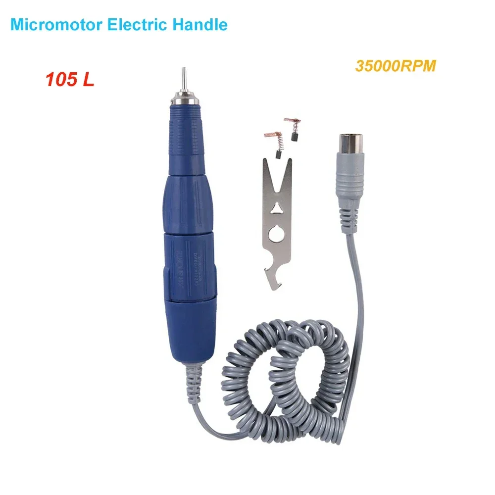 1Pcs Dentals Micromotor Handpiece Electric Handle 35000RPM 105L 2.35Mm for Dentistry Lab Machine Orthodontic Instruments Tools