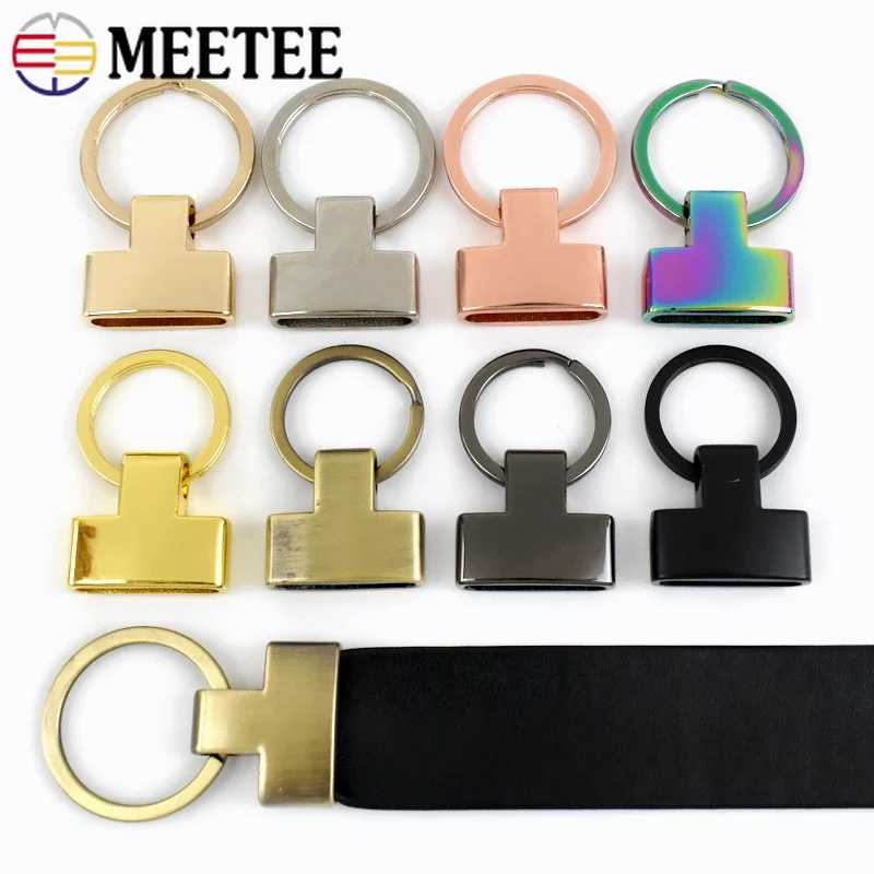

10/20Pcs Meetee 20/25mm Metal Buckle for Keychain Strap O Ring Hook Keyring Pendant Clasp Webbing Stopper Screw Clip Hardware