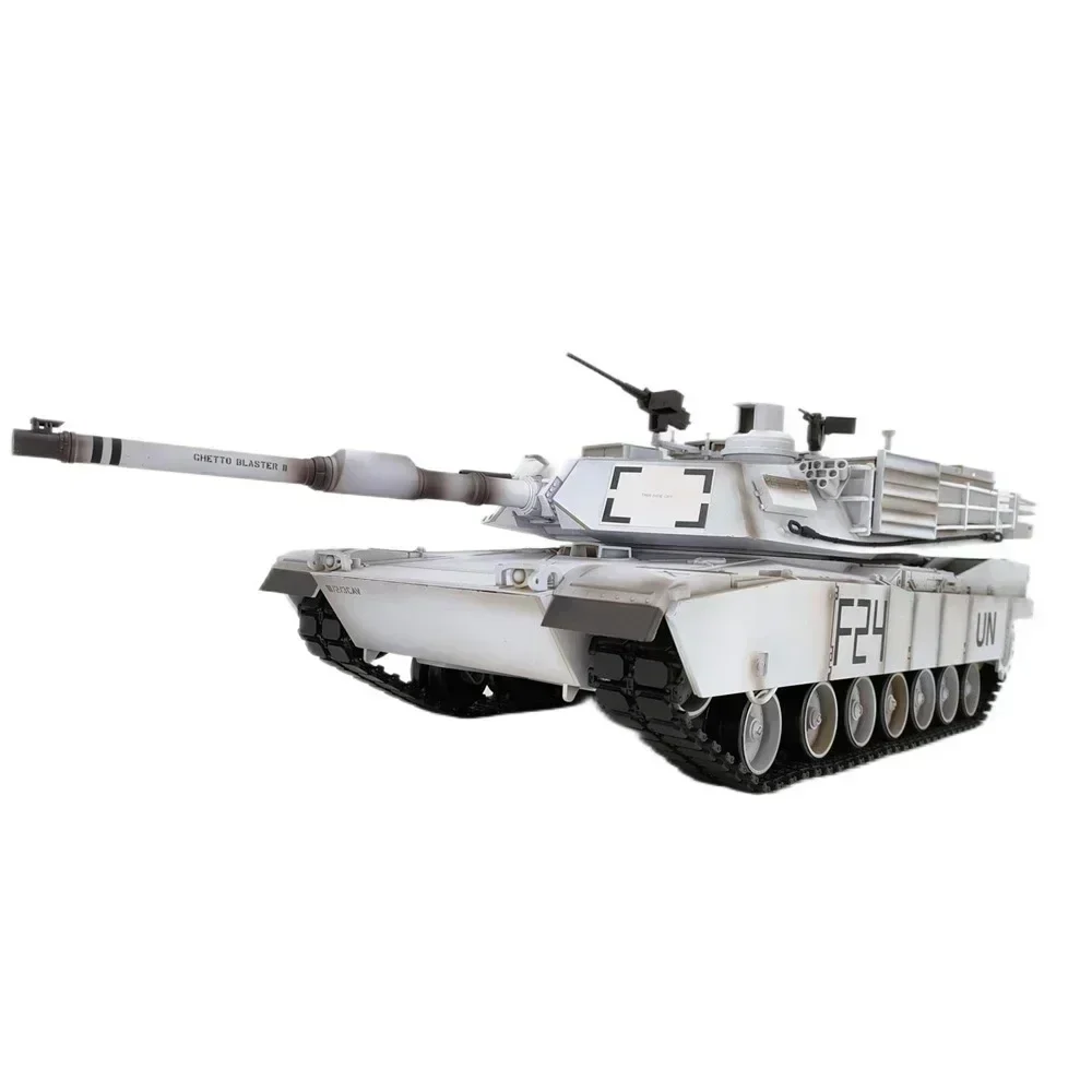 Hot Remote-Controlled Tank Henglong Us M1a2 Abrams Infrared Battle Tank Model With Steel Wave Box Rc As A Adult Gift To Friends