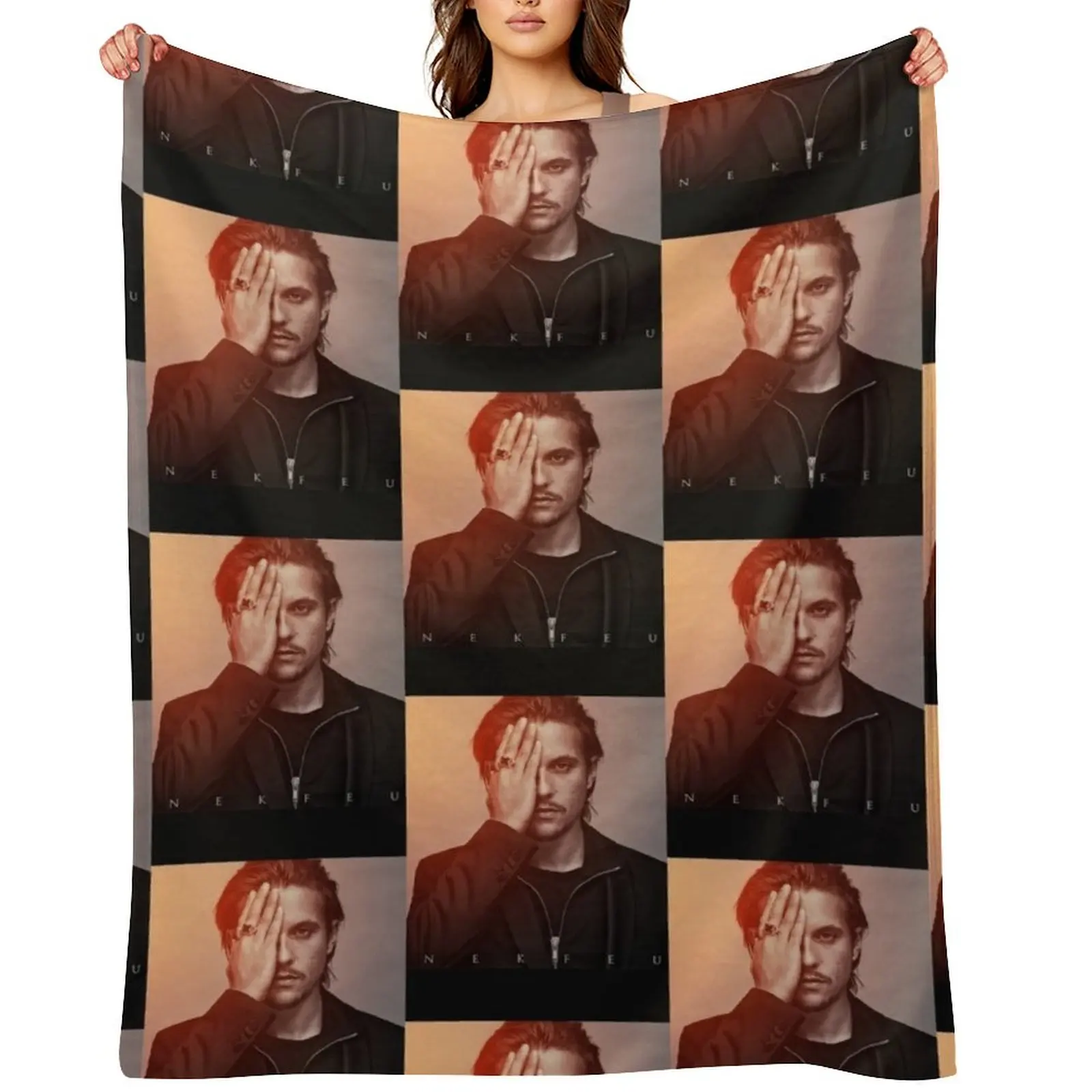 

Nekfeu - Sunlight Poster Throw Blanket Soft Plaid Tourist Personalized Gift Bed Blankets
