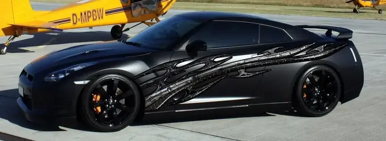 

Carbon Fiber Design, Tribal Full Color Car Vinyl Design, Tribal Car wrap, zzs_2b