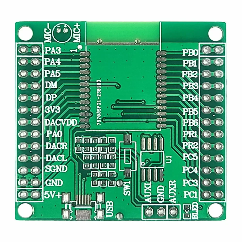 BT401 Bluetooth Module Serial Port to I2C Output IIS DAC for BLE MP3 AT Audio Bluetooth Audio Modules Support Voice Broadcast