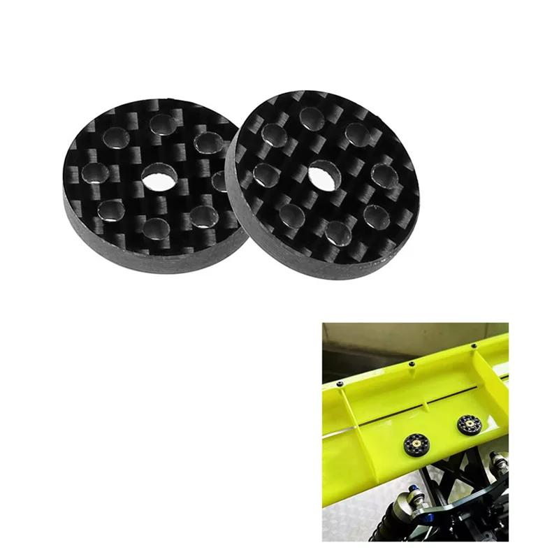 ABTI-2 個カーボンファイバーテールウィング M3 ネジワッシャー 1/8 1/10 RC オフロードトラックレーシング RC カーアップグレードパーツアクセサリー