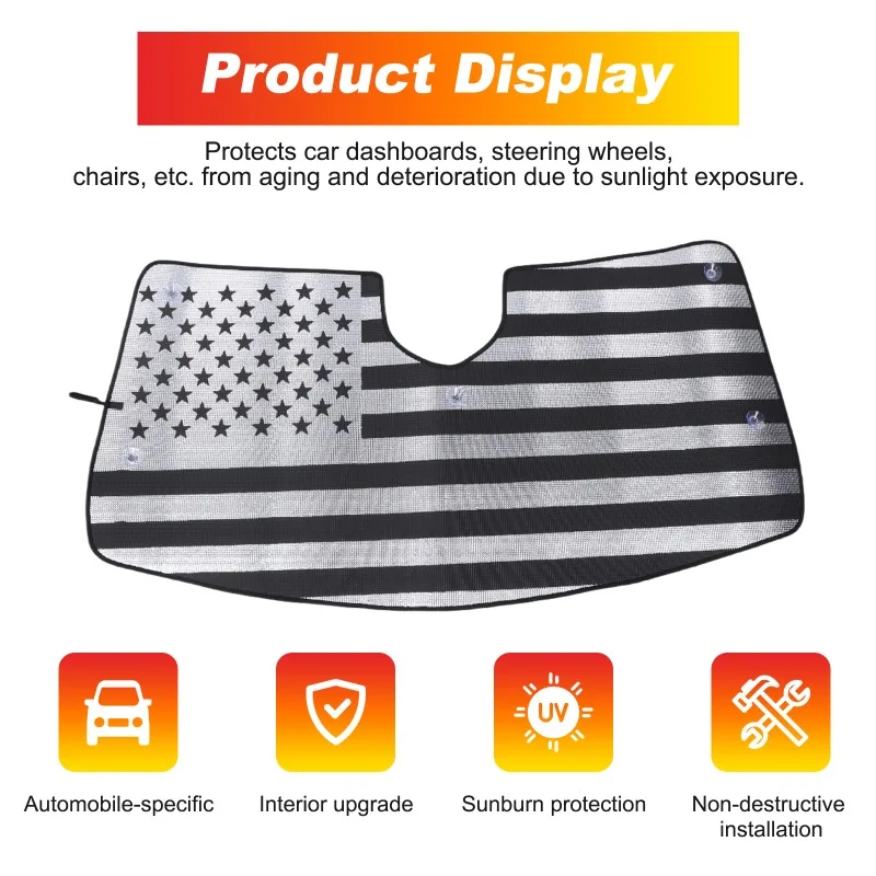 

For 2021 2022 2023 2024 Cadillac Escalade Front Windshield Sunshade UV Protection Car Accessories