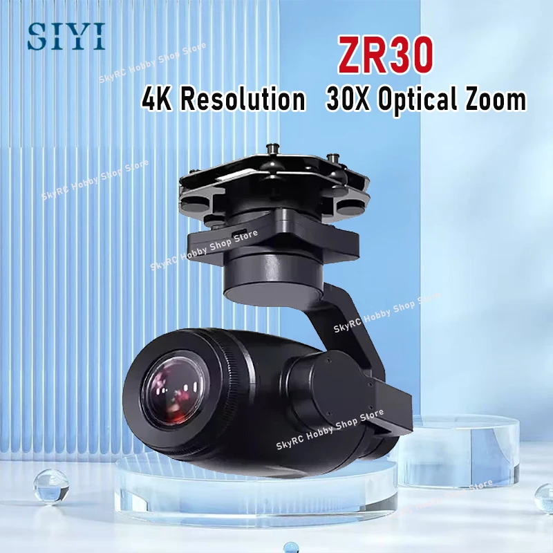 

SIYI ZR30 4K 8MP 180X Hybrid 30X Optical Pod Zoom Gimbal Camera with AI Smart Identify and Tracking 1/2.7 Sony Sensor