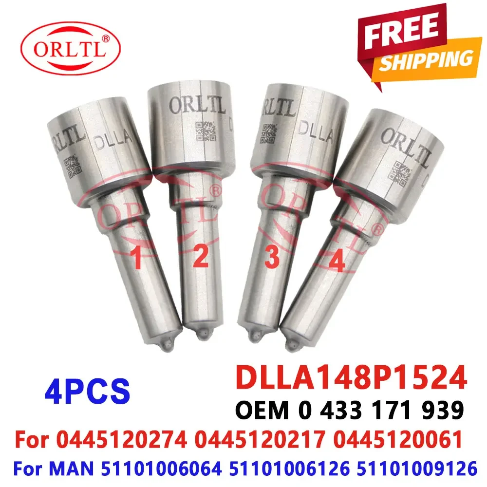 

Форсунки DLLA148P1524, распылительное сопло DLLA 148 P1524, 0 433 171 939, подходит для MAN 51101006064, 51101006126, 51101009126