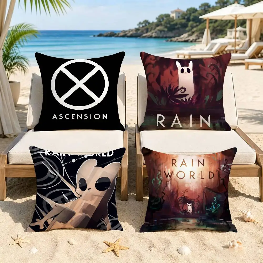 Pretty Video Game R-rain World   Cushion Cover Pillowcase Upholstery Sofa Throw Pillow Home Decor Pillowcas