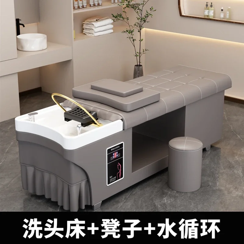 Nordic Originality Shampoo Chairs Hair Salon Luxury Barber Shop Shampoo Bed Hairdressing Shower Salon Furniture Silla FYSC 5